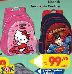 LİSANSLI ANAOKULU ÇANTASI LİSANSLI ANAOKULU ÇANTASI